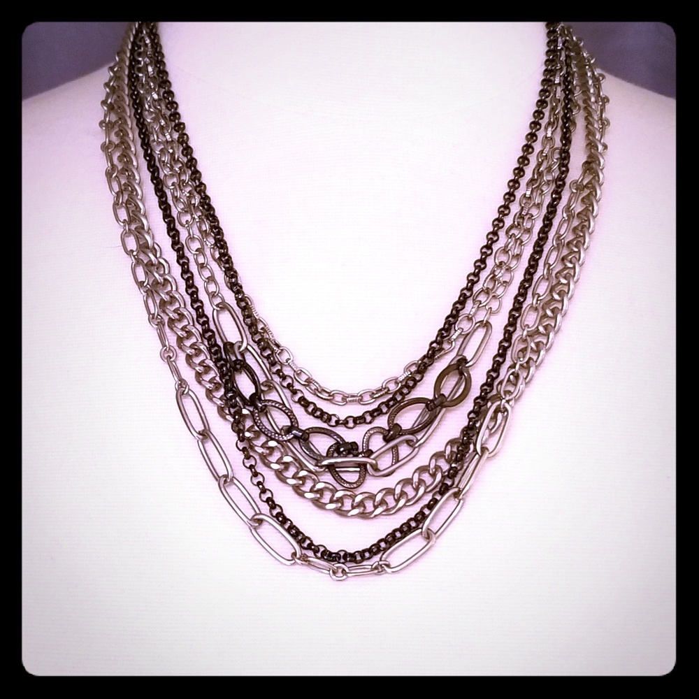 🌺Multi Strand Chain Necklace